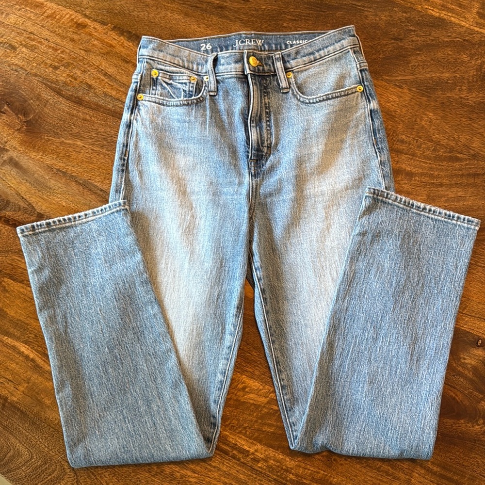 J. Crew classic straight leg jeans